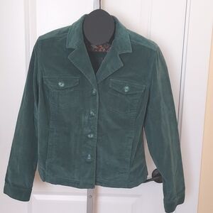 Vintage Preswick and Moore Sport Medium Green Corduroy Jacket Size Medium